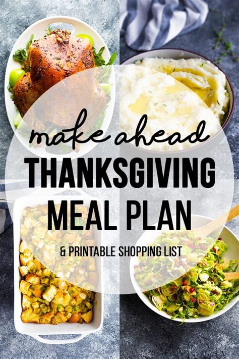 Make Ahead Thanksgiving Meal Plan Sweet Peas And Saffron