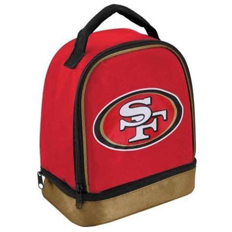 San Francisco 49ers Youth Scarletblack Double Compartment Cooler Lunch