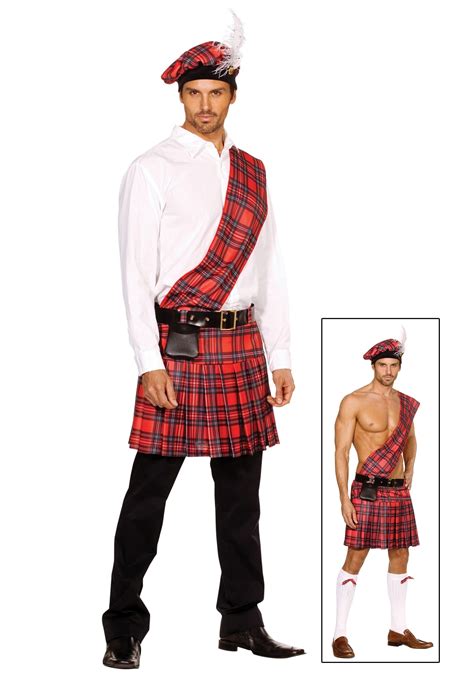 Mens Scottish Kilt Costume In 2021 Scottish Costume Scottish Kilts Hot Scottish Men