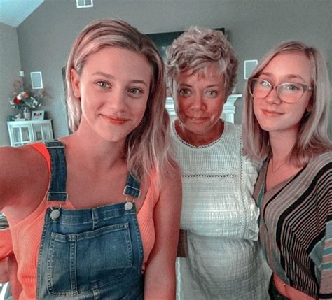 Lili Reinhart With Her Mother And Sister