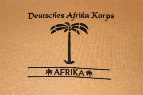 Afrika Korps Insignia Tee Without Swastika The Soldier And War Shop