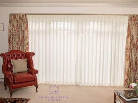 Bespoke Voile Curtains And Blinds For Privacy Catherine Lepreux Interiors