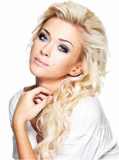 Blonde Hair Woman Blond Makeup Salon Background