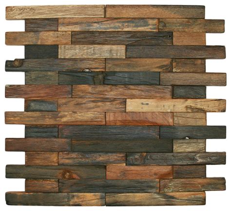 Flooring brick tiles for an authentic brick floor. CNK Tile - 12"x12" Reclaimed Boat Wood Tile, Interlocking ...