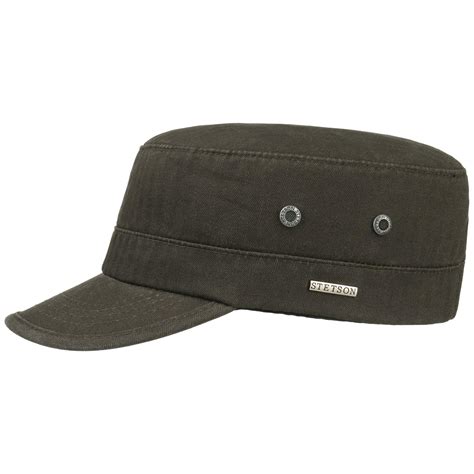 Cotton Army Cap By Stetson 3900