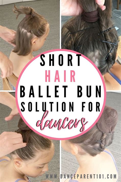 Step By Step Instructions Ballet Bun On Short Hair Styles For Dance