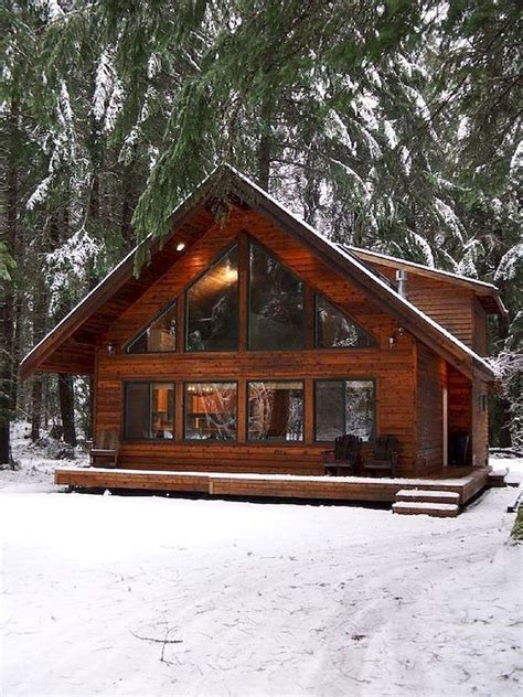 60 Small Mountain Cabin Plans With Loft
