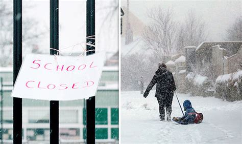Uk Snow School Closures Are Schools In Scotland Closed Met Office
