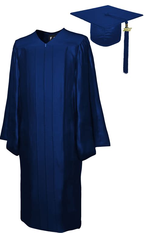 Shiny Navy Blue Cap And Gown High School Graduation Set Rs4251465601516