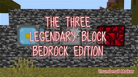 You can build your own base using this single infinite block! The three legendary Minecraft blocks bedrock edition - YouTube