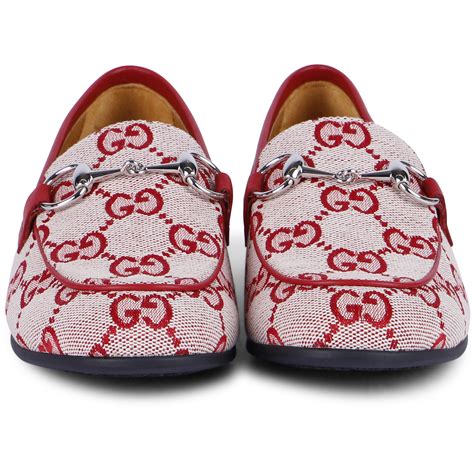 Gucci Classic Gg Loafers In Red — Bambinifashioncom