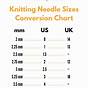 Us Knitting Needle Size Chart