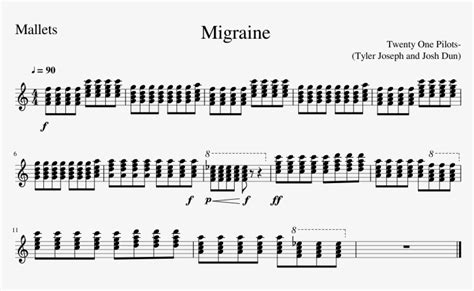Migraine Twenty One Pilots Chords - Migraine Sheet Music Composed By Twenty One Pilots- - Flute Sheet Music