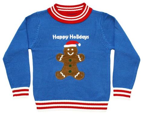 Kids Ugly Sweater For Christmas Gingerbread Man Our Thrifty Ideas