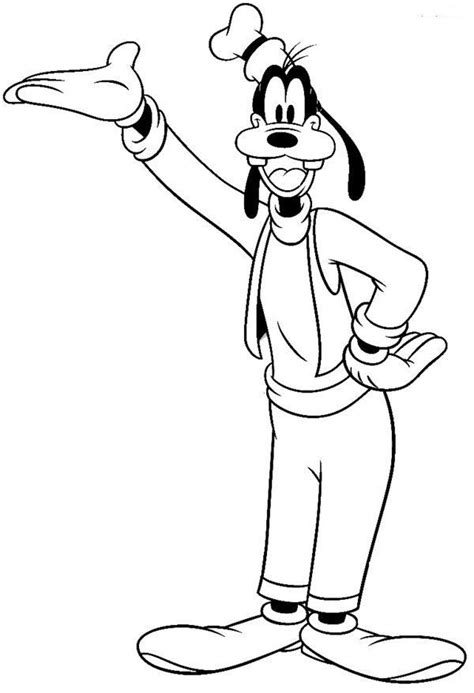 Goofy Coloring Pages To Print Disney Coloring Pages Goofy Mickey