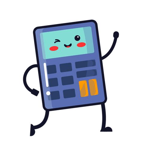 Cute Calculator Cartoon Transparent Png And Svg Vector File