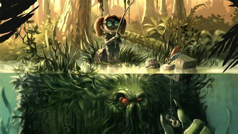 Concept Art Writing Prompt Creepy Little Girl Goes Fishing For Monsters