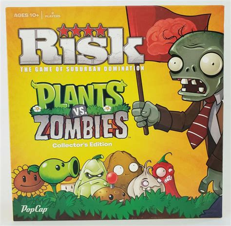 Risk Plants Vs Zombies Collectors Edition 2013 Board Game Complete