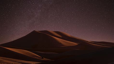 Desert During Night Time 5k Macbook Air Wallpaper Download