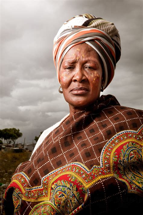 Black African Xhosa Woman Portrait Del Colaborador De Stocksy Juno