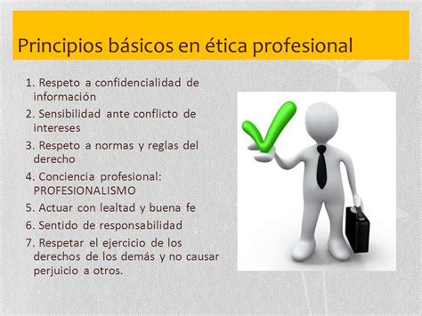 Etica Profesional Principios Basicos De La Etica Profesional