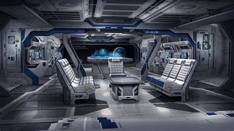 M Deck Sam Brown Spaceship Interior Scifi Interior Sci Fi Environment