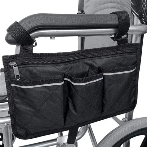 Willstar Wheelchair Side Bag Armrest Accessories Storage Bag With