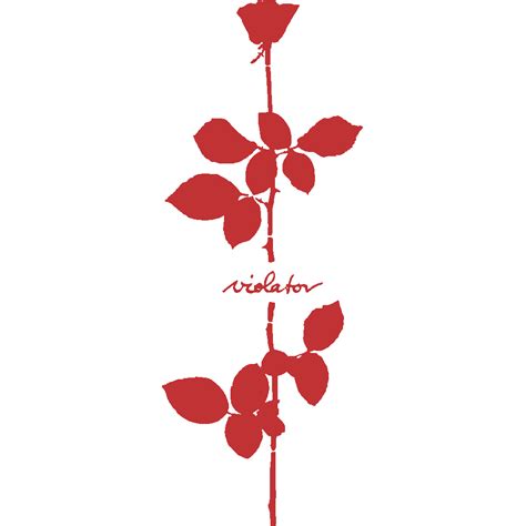 Depeche Mode Violator Rose Vector Clipart