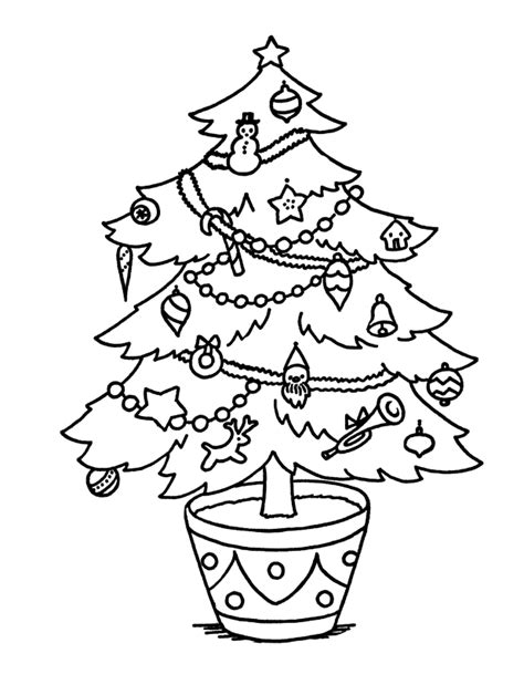 Simple christmas tree coloring page to download for free. Christmas Tree Coloring Sheets 2019: Best, Cool, Funny