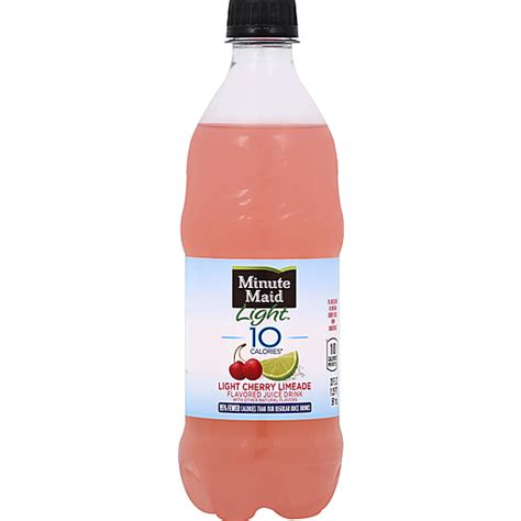 Minute Maid Light Cherry Limeade Bottle 20 Fl Oz Fruit Flavors