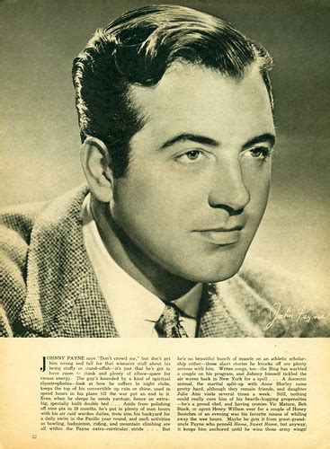 John Payne 1940s Magazine Page With John Payne Vintage Stars Flickr