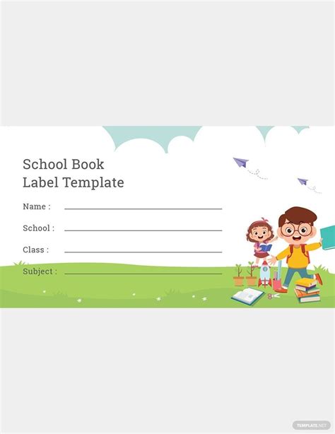 Editable Book Label Template In Photoshop Ms Word Download