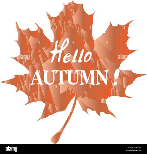 Vector Illustration Of Hello Autumn Background Stock Vector Image And Art