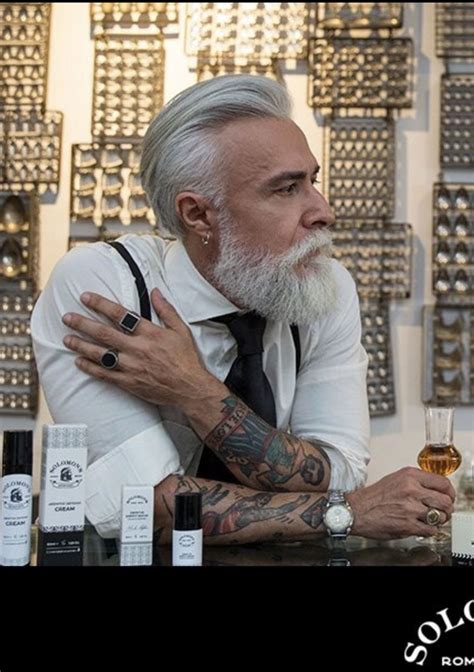 Blending modern hipster and emo fashion, eboy hair is usually styled with a curtains hairstyle. Pin by Vesna Lačković on Alessandro Manfredini | Grey hair men, Beard styles, Beard hairstyle