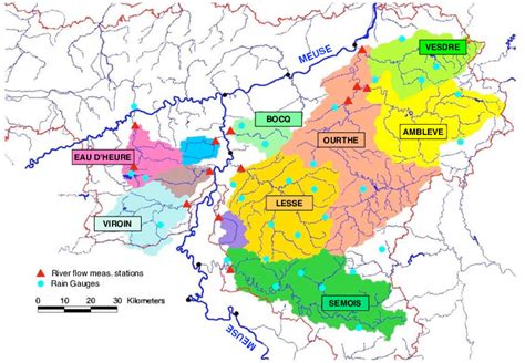 The Meuse River Basin In Wallonia Download Scientific Diagram