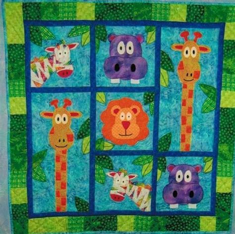 Reserved For Linda Blakes Jungle Quilt Pattern Applique Quilts