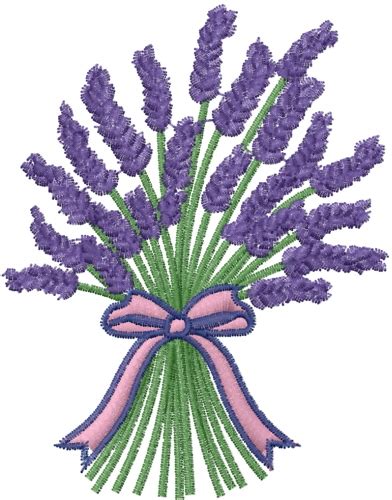 Free Lavender Bundle Embroidery Design Annthegran