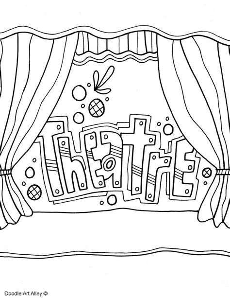 We have collected 38+ theatre coloring page images of various designs for you to color. Drama & Theatre - Classroom Doodles