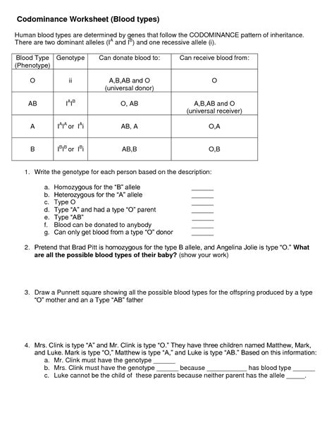 Stop wasting your time scouring the web for punnett square practice worksheets with answers. 31 Incomplete And Codominance Worksheet - Worksheet ...