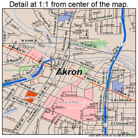 30 Map Of Akron Ohio Maps Database Source