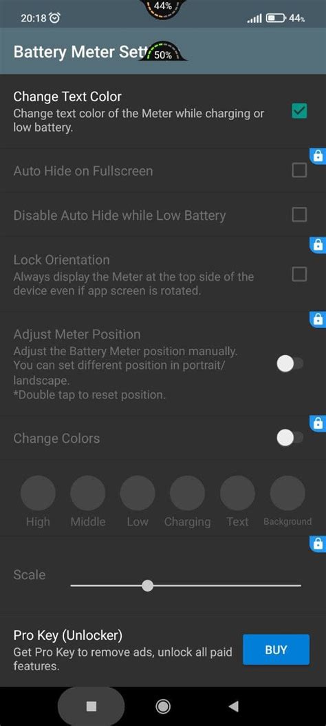 Battery Meter Overlay скачать Battery Meter Overlay на Андроид бесплатно