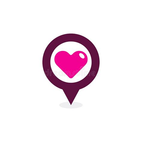 Pin Love Logo Icon Design Stock Vector Illustration Of Celebration