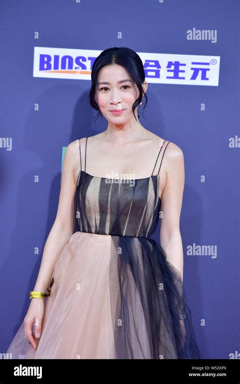 Hong Kong Actress Charmaine Sheh Poses As She Arrives On The Red Carpet