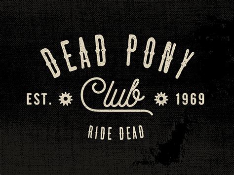 Dead Pony Club By Sean Tully On Dribbble
