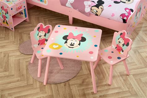 Disney Minnie Mouse Table And Chairs Birlea