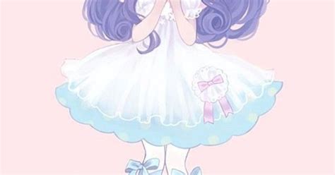 Shes So Cute And Pretty Purple Fluffy Haaair Anime Girls