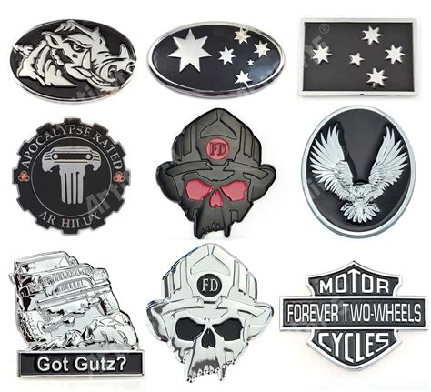 Make Your Own Enamel Metal Emblem Custom Logo Sticker Car Badge And