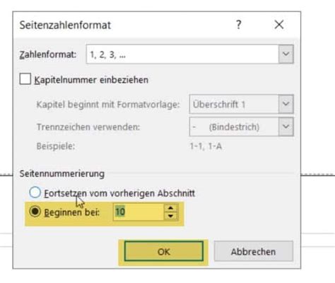 Wie seiten bei der nummerierung lesezeit: Word Seitennummerierung nach Abschnittswechsel fortsetzen ...