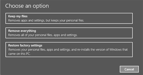 Windows 10's reset feature is found in the settings panel. How to reset Windows 10 to factory settings | Expert Reviews