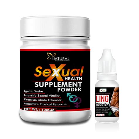 Buy Natural Sexual Health Supplement Powder 100 Gm Ling Booster Oil